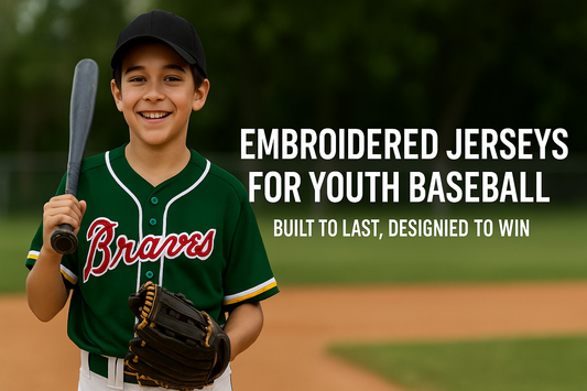 Embroidered Jerseys for Youth Baseball: Built to Last, Designed to Win