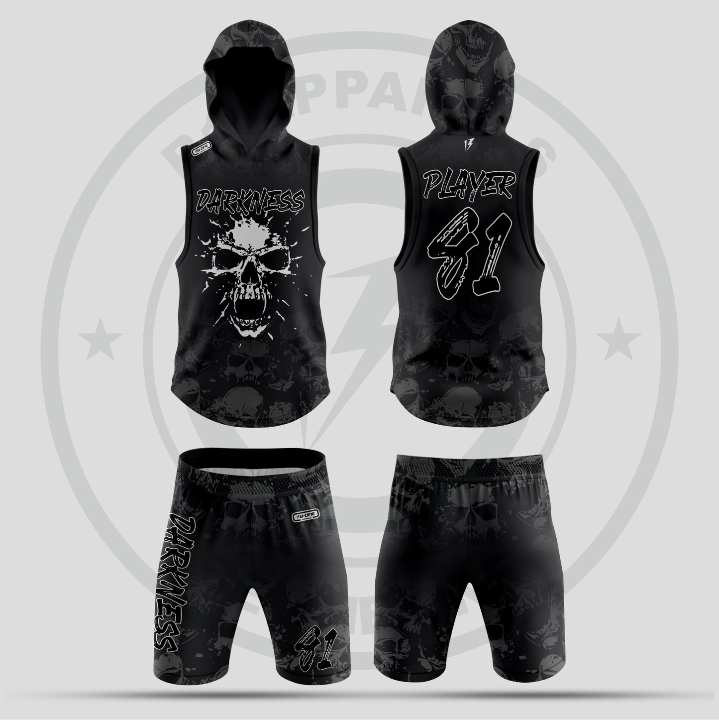 DarkNess 7v7 Flag Football Uniform – Custom Pro-Style Jersey for Elite Teams