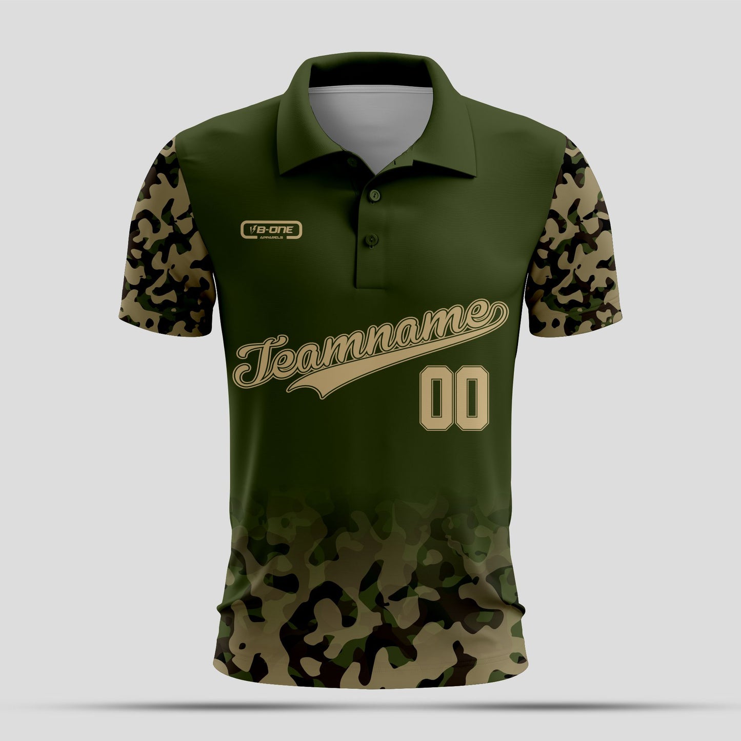 Green camo Dri-Fit Polo Shirt – Custom Sublimated Performance Polo for Sport & Casual Wear