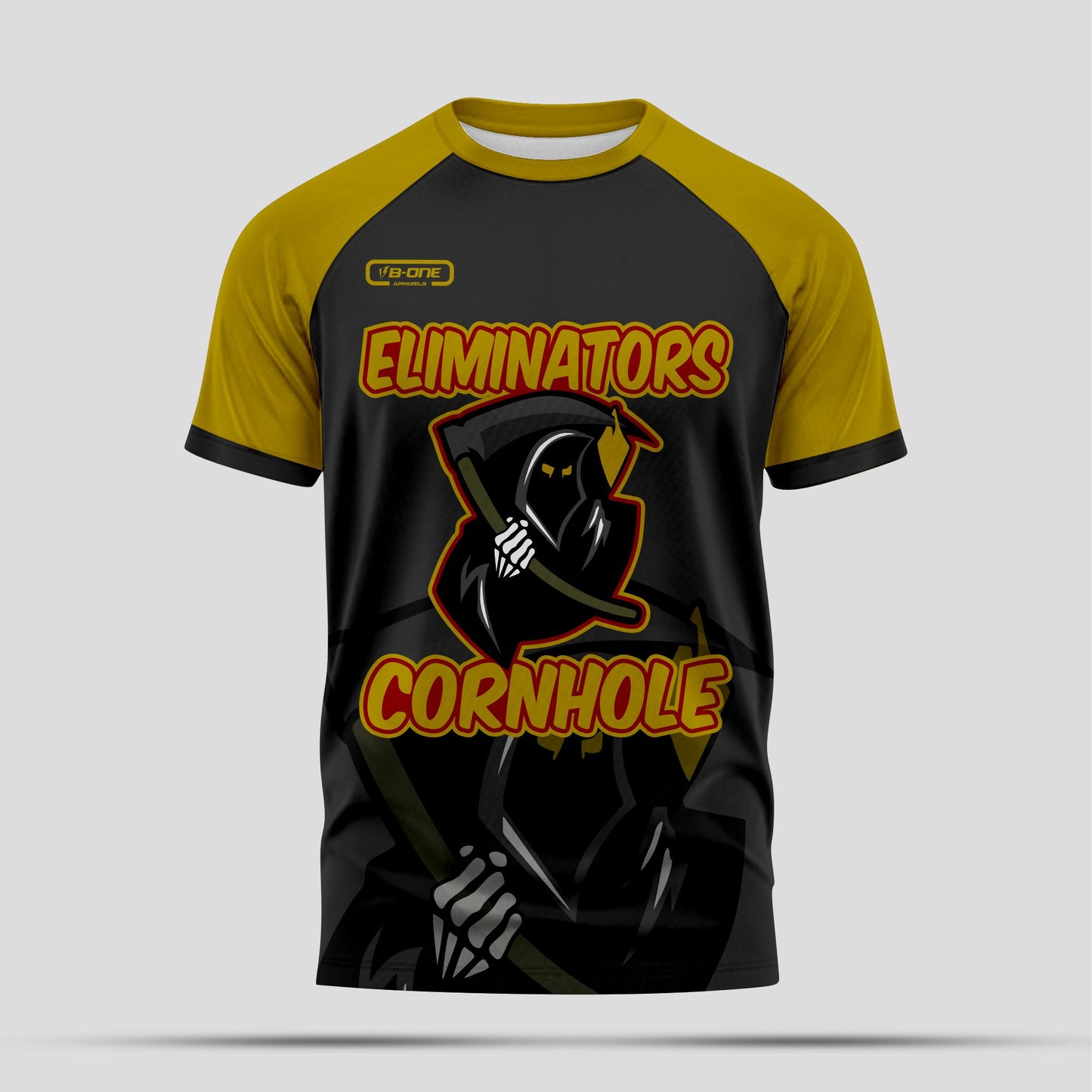Eliminators Cornhole T-Shirt – Competitive Cornhole Team Shirt for Tournaments & Leagues