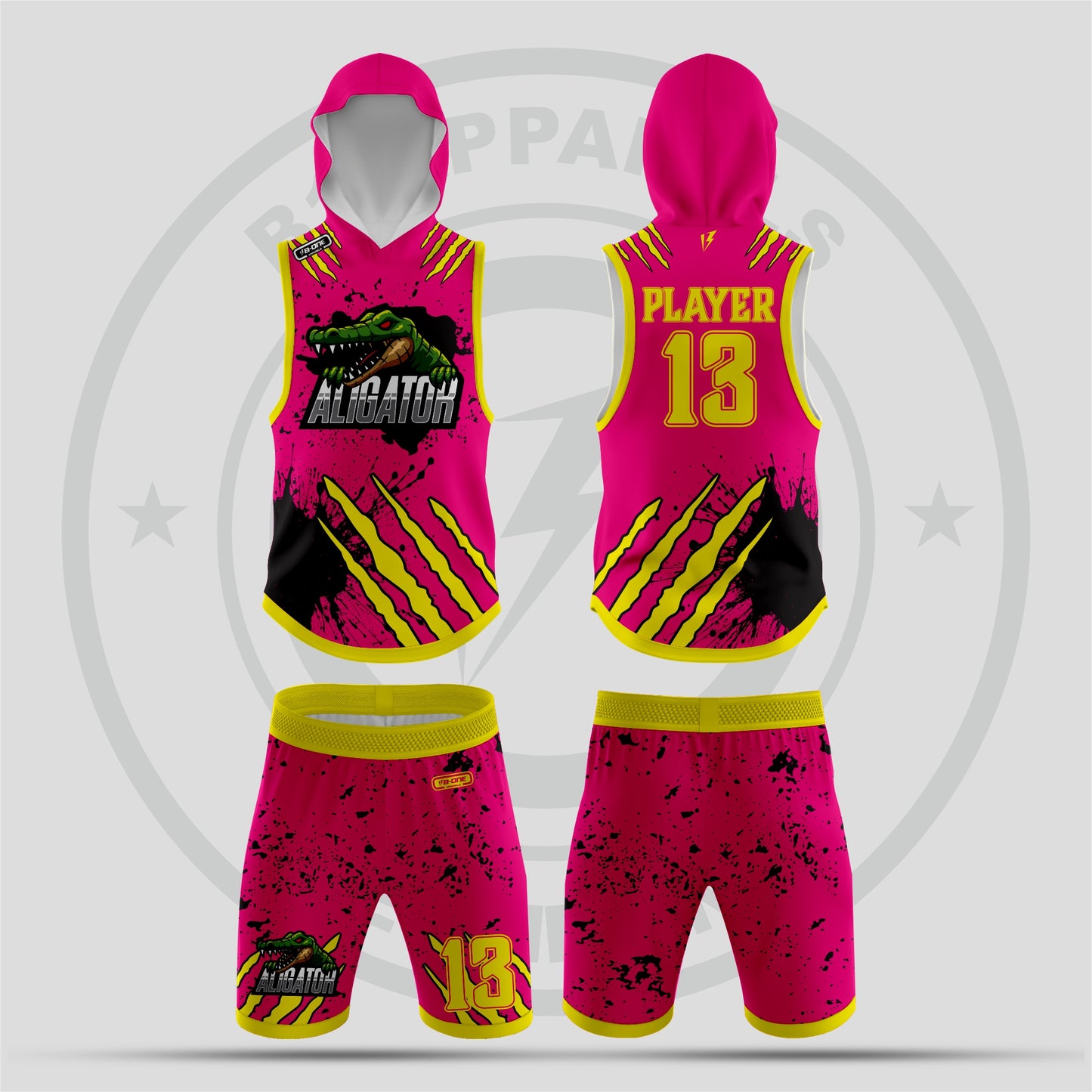 Alligator 7v7 Flag Football Uniform – Fierce Custom Jersey Built for Game Dominance