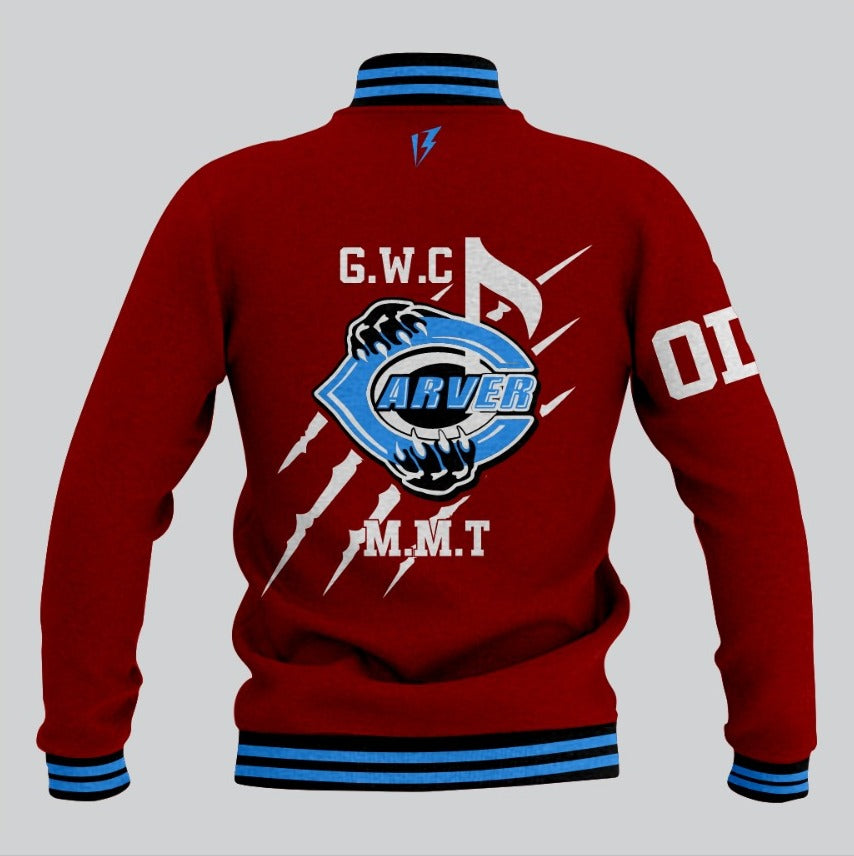 Carvest Black VarsiCarvest Maroon Varsity Jacket Sublimation Made by SRJ