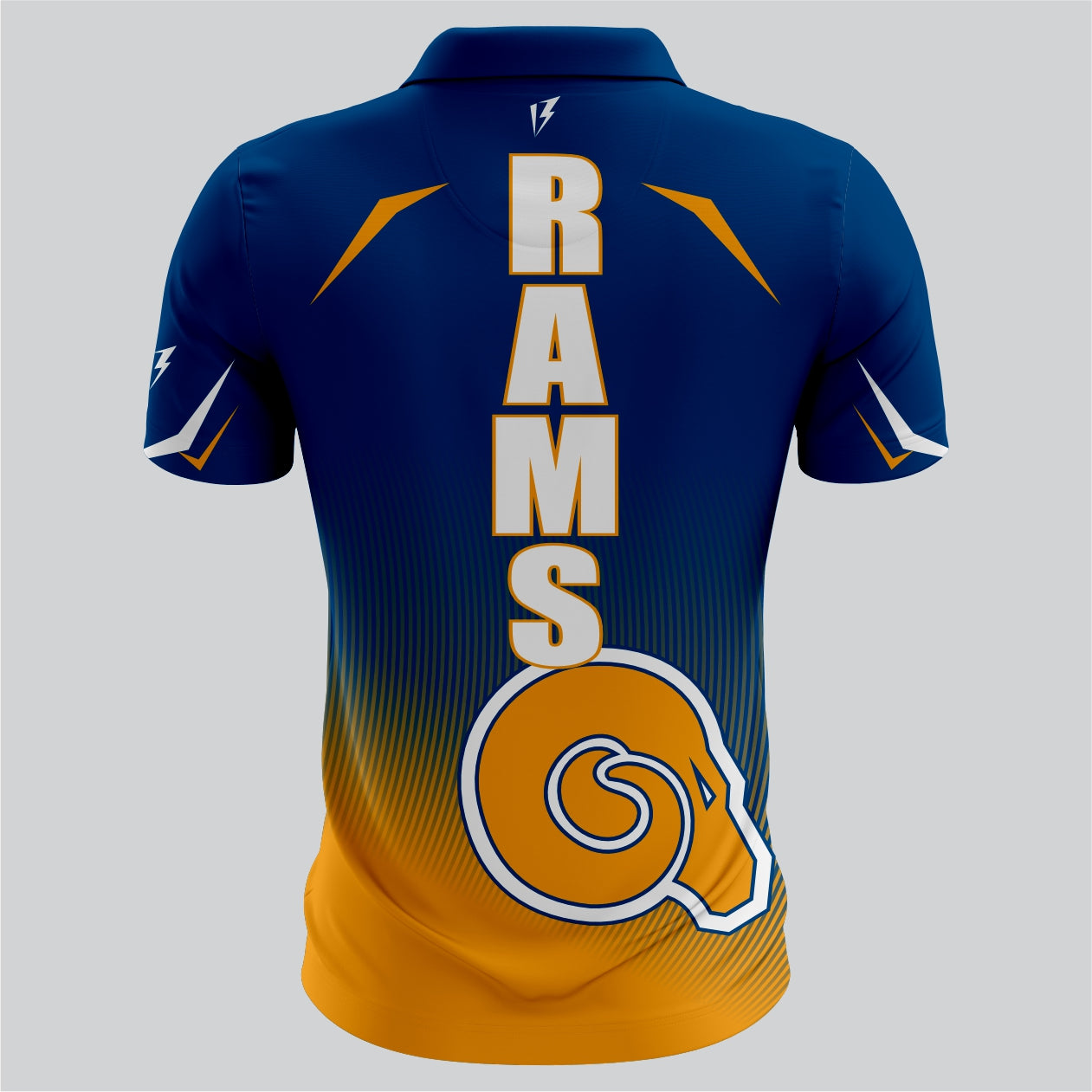 Bold Blue & Yellow Team Polo – Mesh Dri-Fit Sublimation by SRJ Apparel