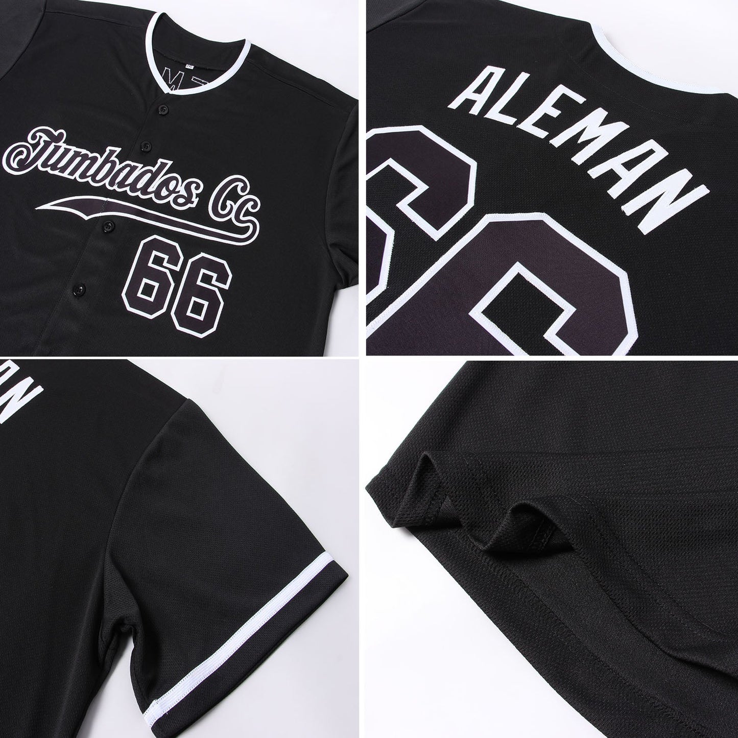 Custom Black Black-White Authentic Softball Jersey