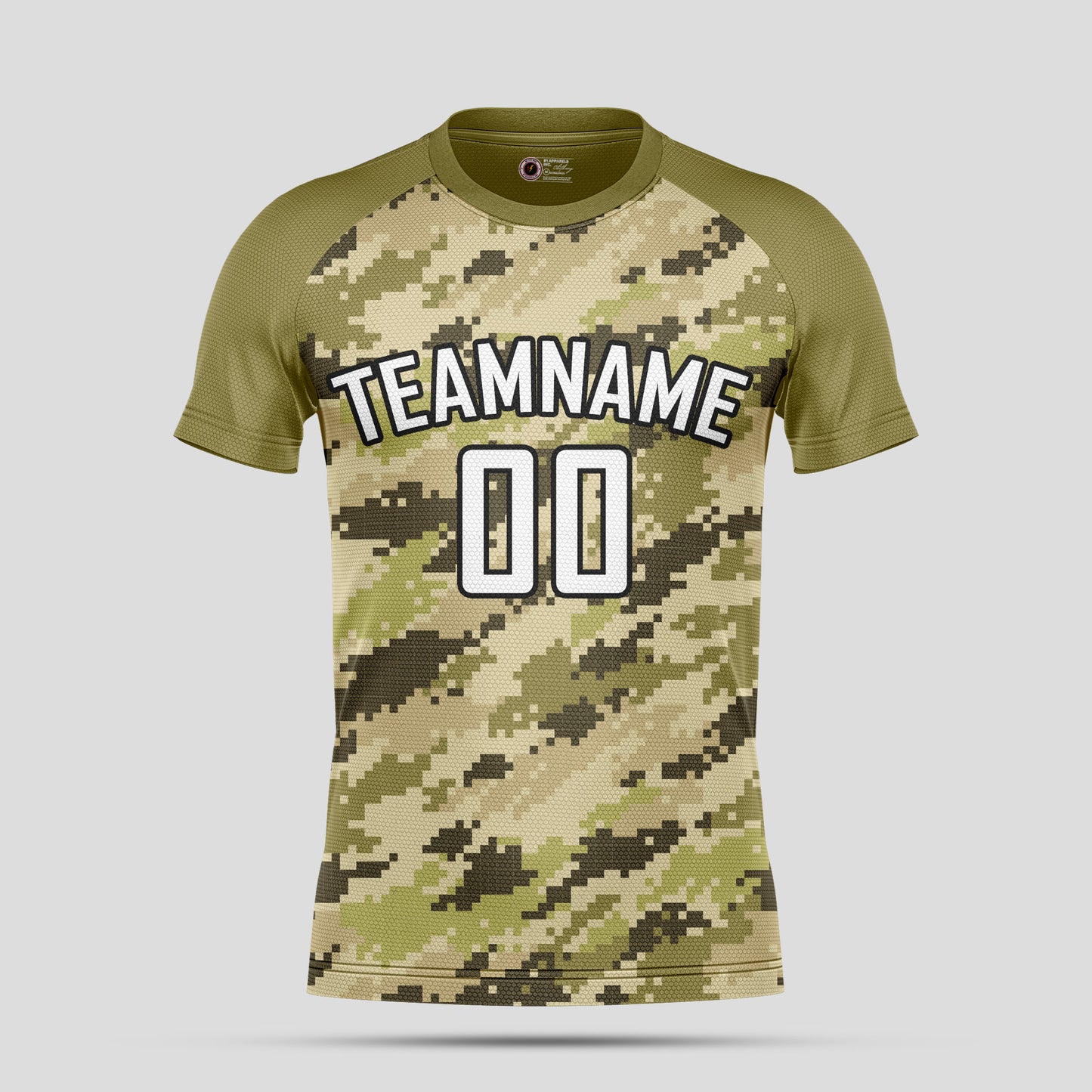 Custom Club Team Name Soccer Jerseys – Camo Green Personalized Uniforms