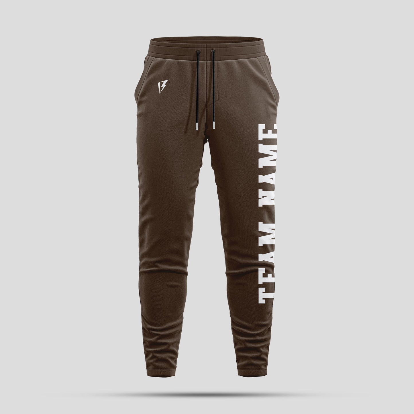 Custom Brown Team Pants with Personalized Team Name