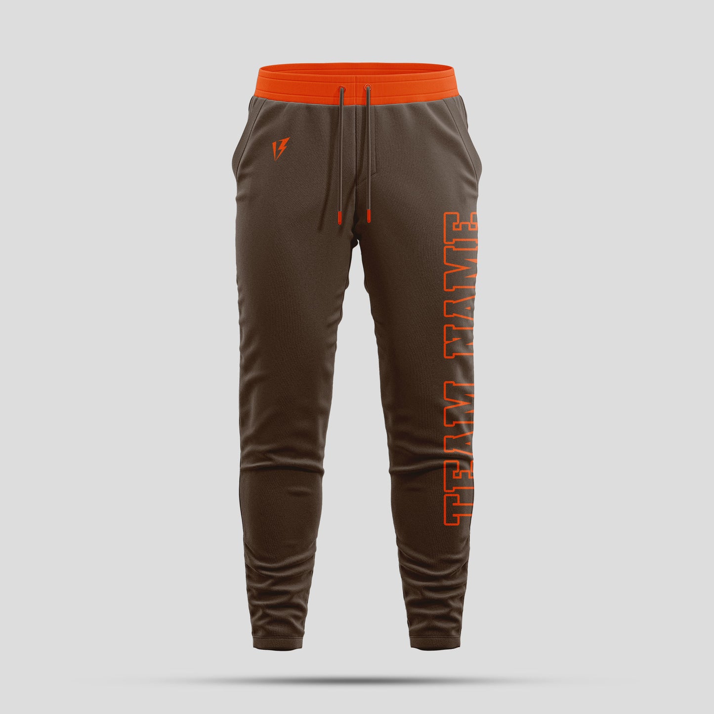 Custom Brown Team Pants with Personalized Team Name