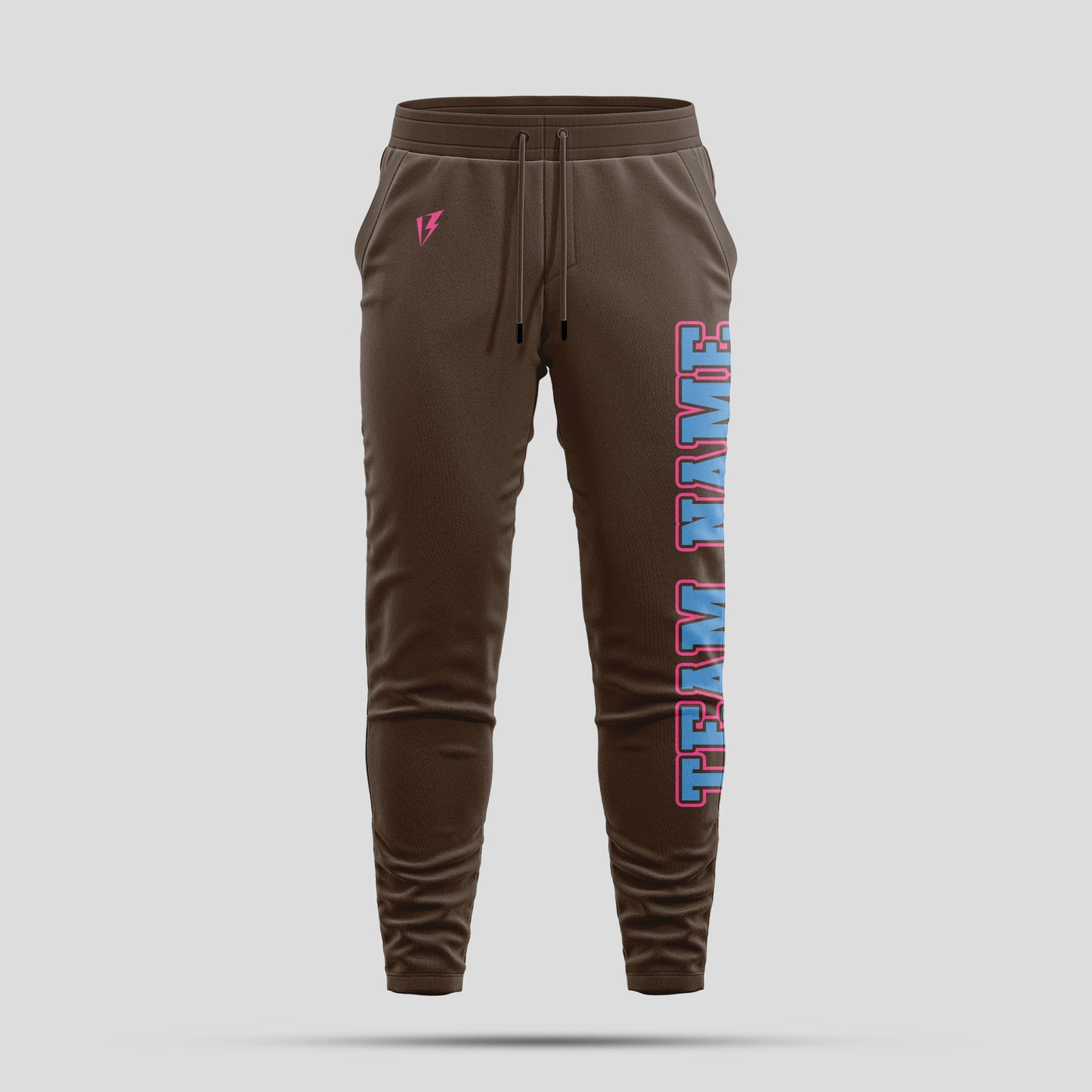 Custom Brown Team Pants with Personalized Team Number