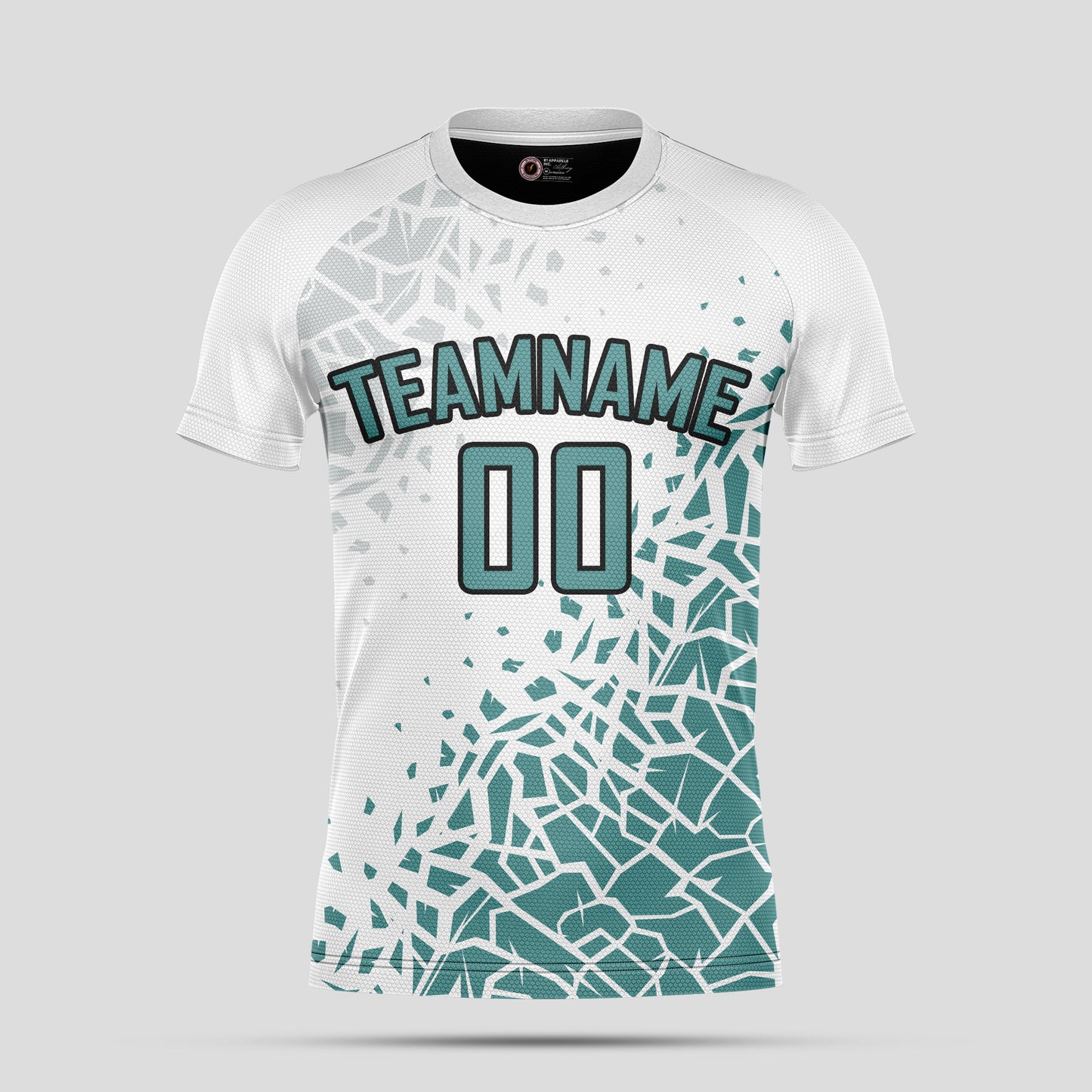 Custom White & Green Soccer Jerseys with Personalized Team Numbers