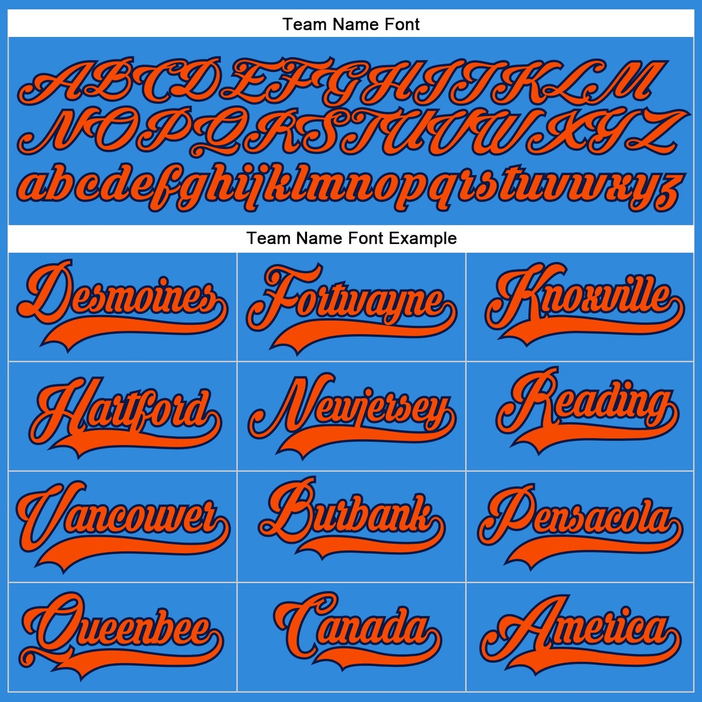 Custom Electric Blue Orange-Navy Hockey Lace Neck Jersey