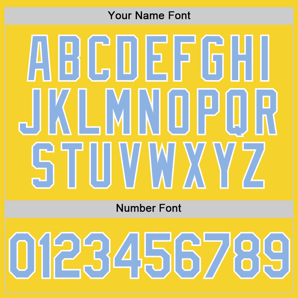 Custom Yellow Light Blue-White Performance Vapor Golf Polo Shirt