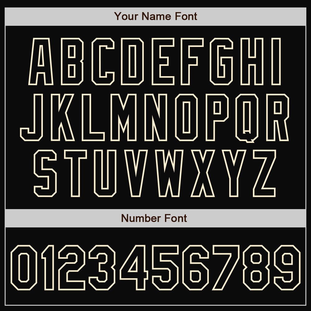 Custom Black Black-Cream Bomber Full-Snap Varsity Letterman Jacket