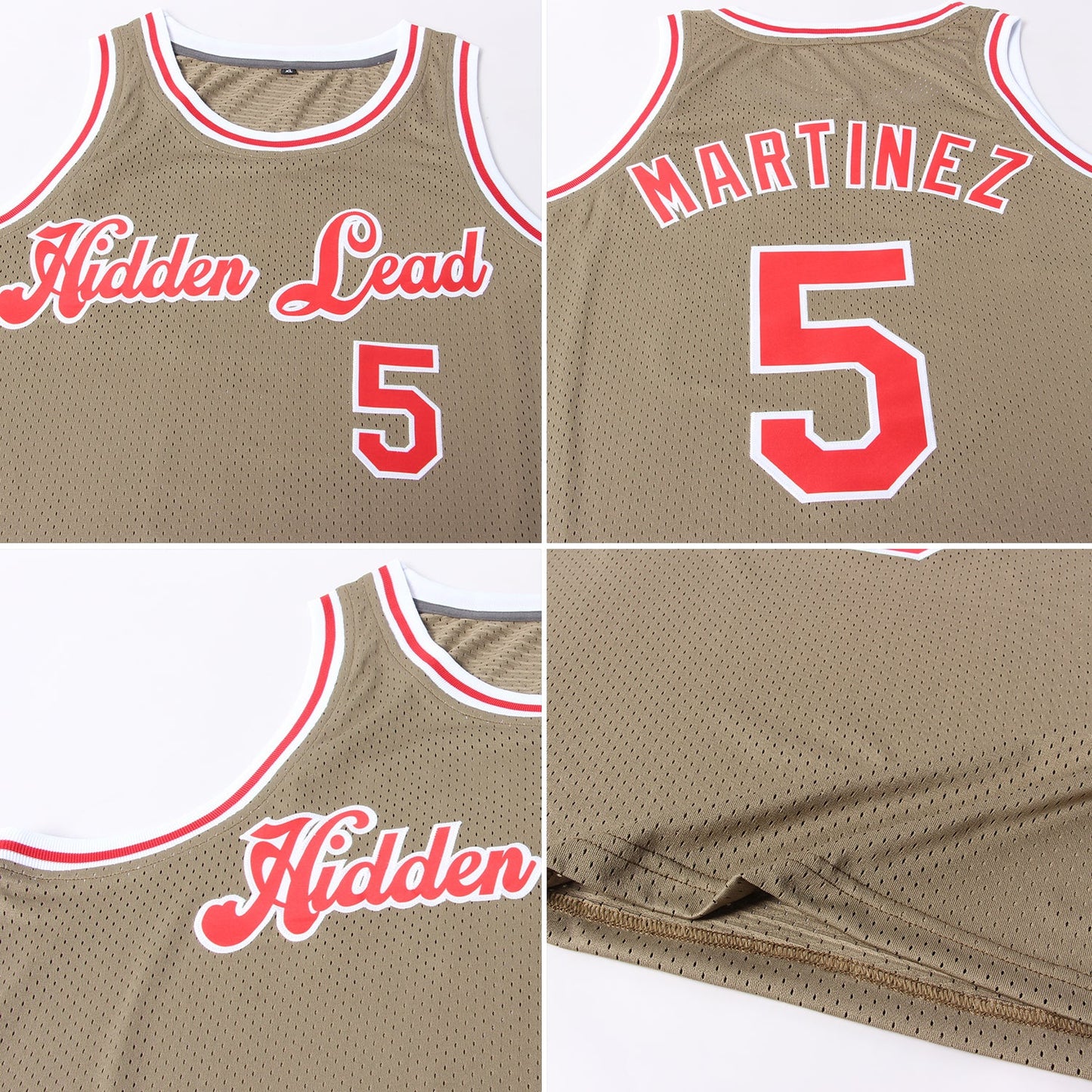 Custom Olive Red-White Authentic Throwback Salute To Service Basketball Jersey