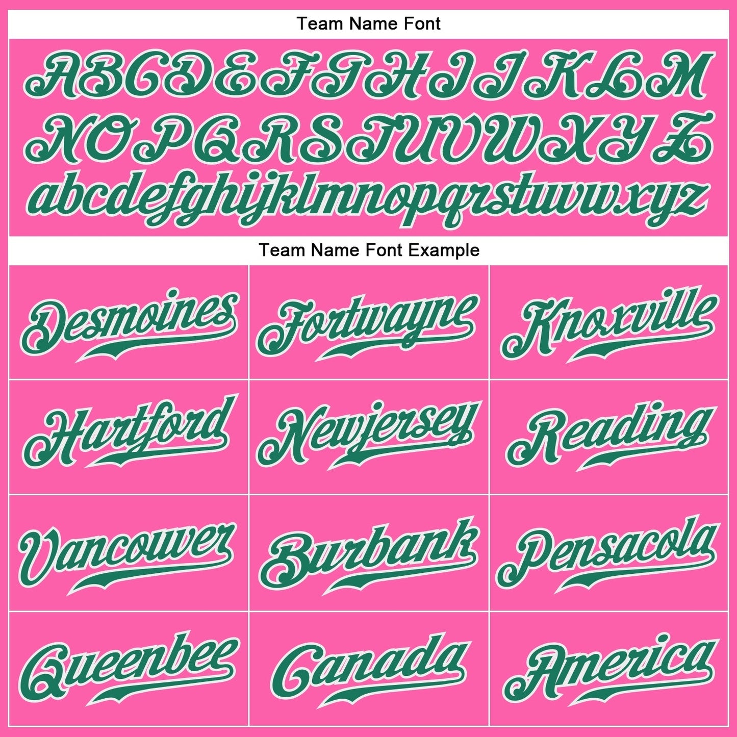 Custom Pink Kelly Green-White Authentic Softball Jersey