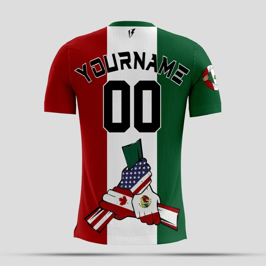Red & Green Custom Dri-Fit T-Shirt – Mexico Flag Edition 🇲🇽