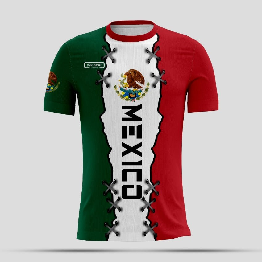 Red & Green Custom Dri-Fit T-Shirt – Mexico Edition
