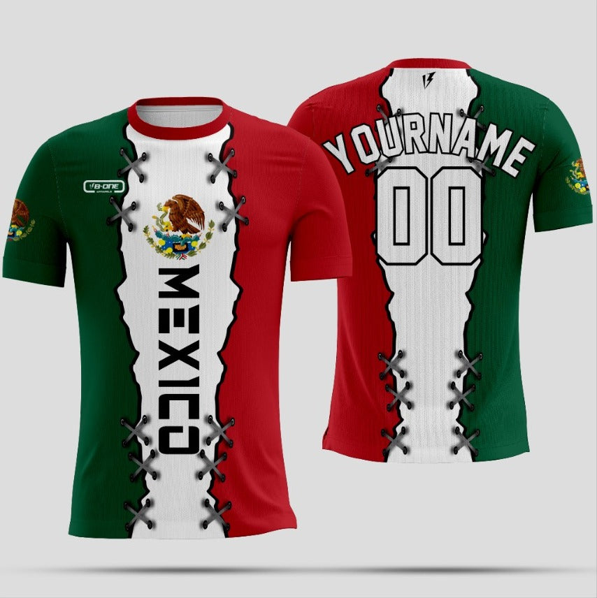 Red & Green Custom Dri-Fit T-Shirt – Mexico Edition