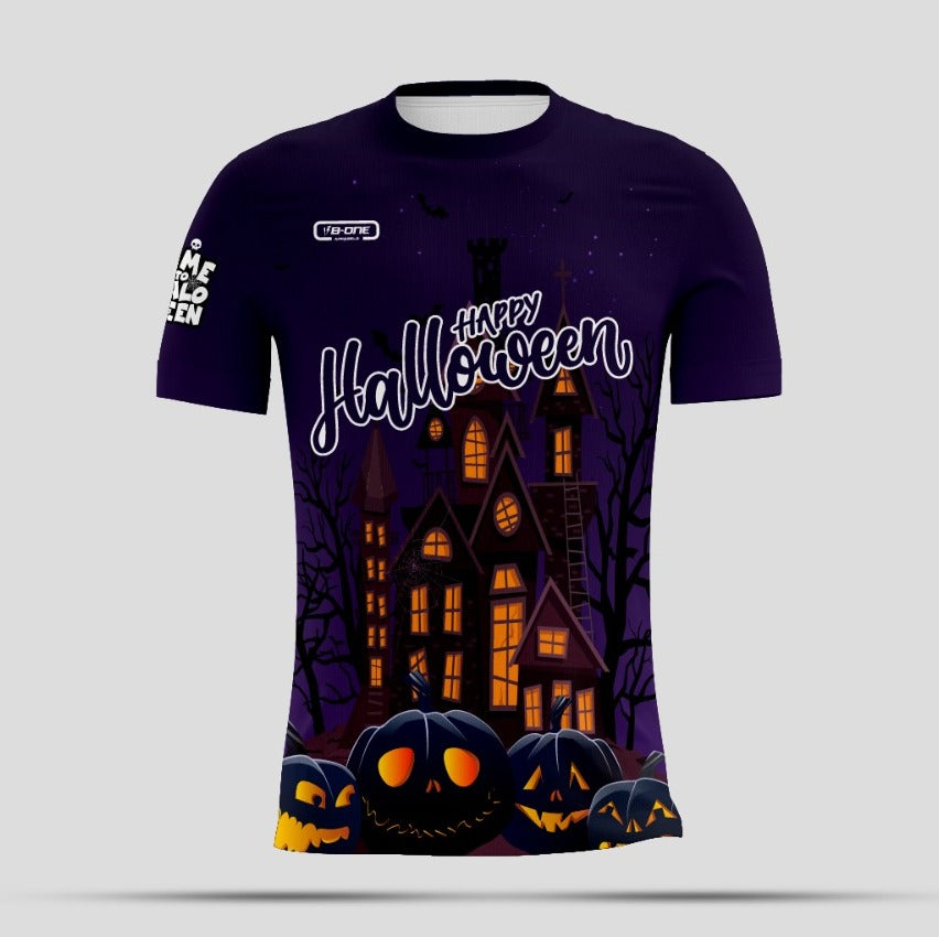Custom Black & White 3D Halloween Performance Shirt 👻