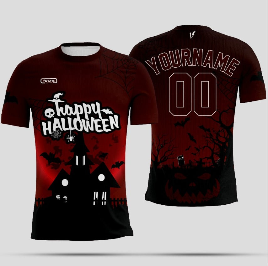 Happy Halloween Custom Black & White 3D Performance Shirt 🎃👻