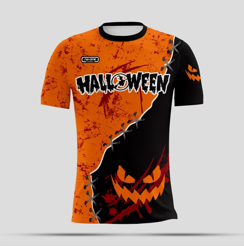 Haunted Nights Custom Orange & Black 3D Halloween Performance Shirt ๐๐ธ๏ธ