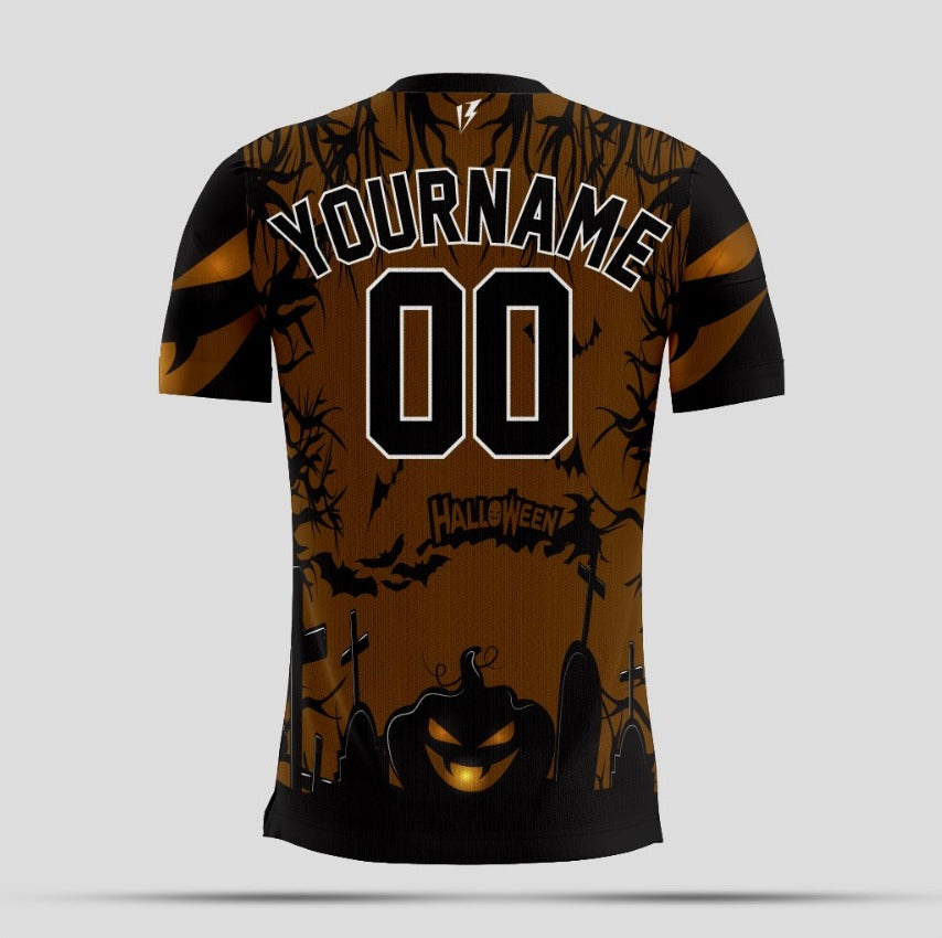 Spooky Vibes Custom Black & White 3D Halloween Performance Shirt 👻🎃