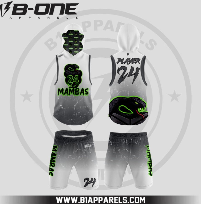 Mambas 7v7 White & Gray with hood Uniform