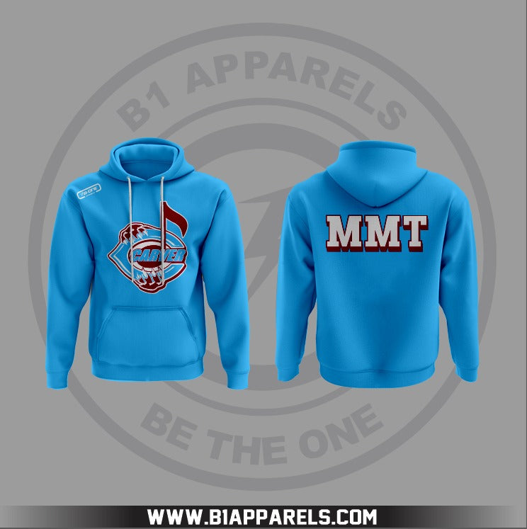 CARVER MMT Custom Sky Blue Lightweight Hooded Shirt | B1 APPARELS