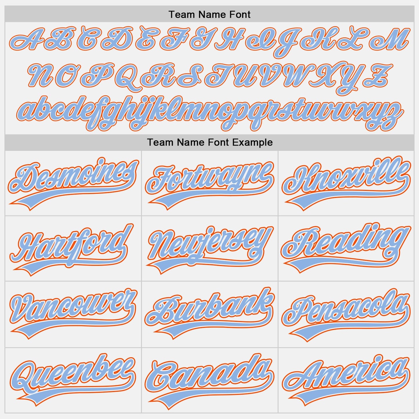 Custom White Light Blue Pinstripe Light Blue-Orange Authentic Baseball Jersey
