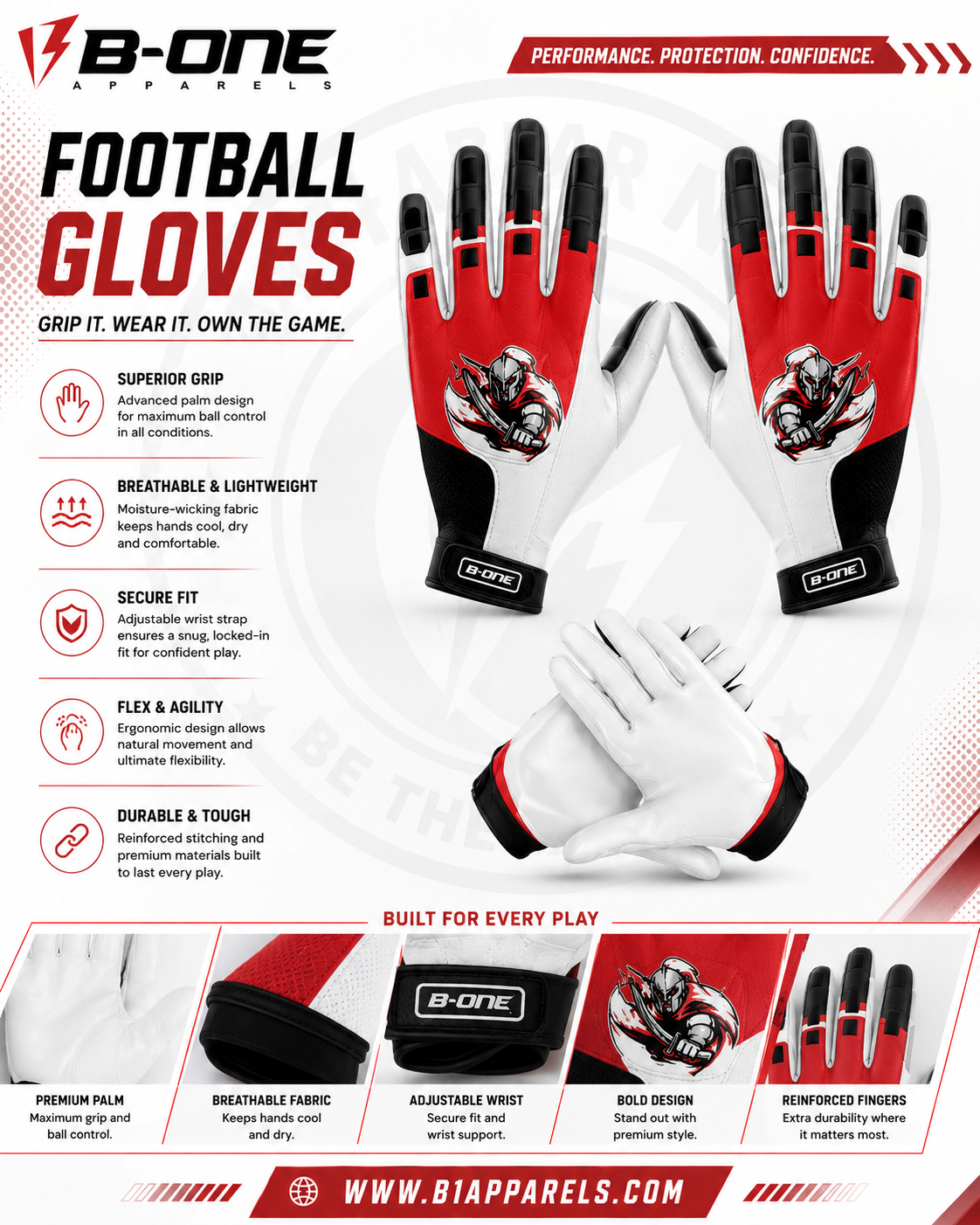 Custom Football Package 1 – Pro Starter Uniform & Gear Set | B1 APPARELS