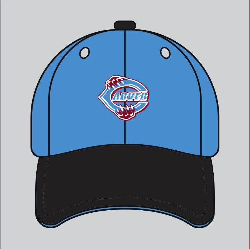 CARVER Blue BlackCustom Baseball Cap – Embroidered by SRJ Apparel