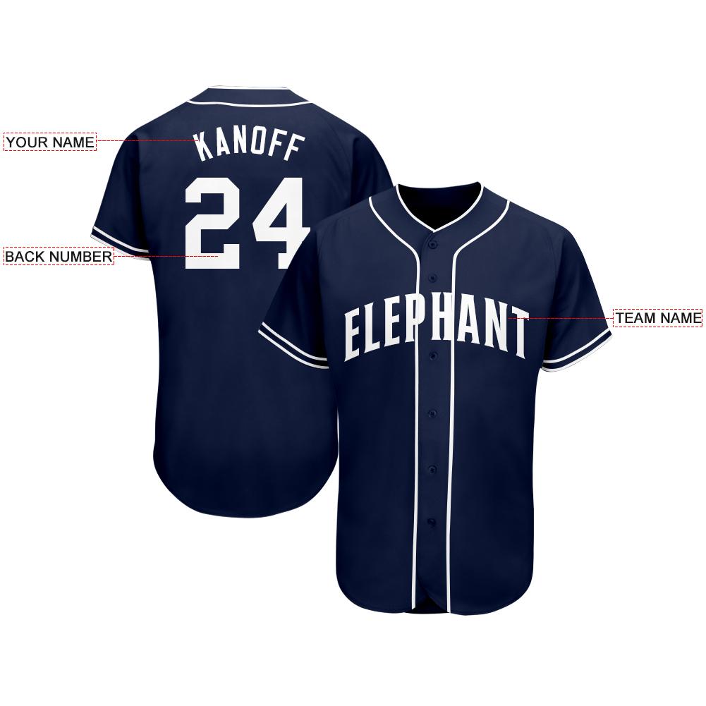 Custom Navy White Softball Jersey