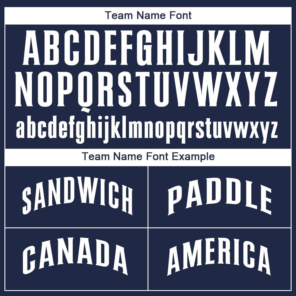 Custom Navy White Softball Jersey