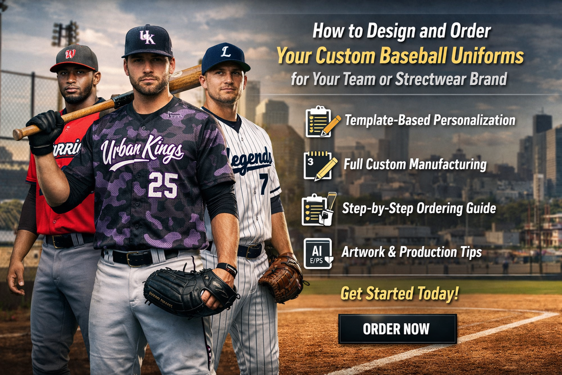 How to Design and Order Your Custom Baseball Uniforms for Your Team or Streetwear Brand