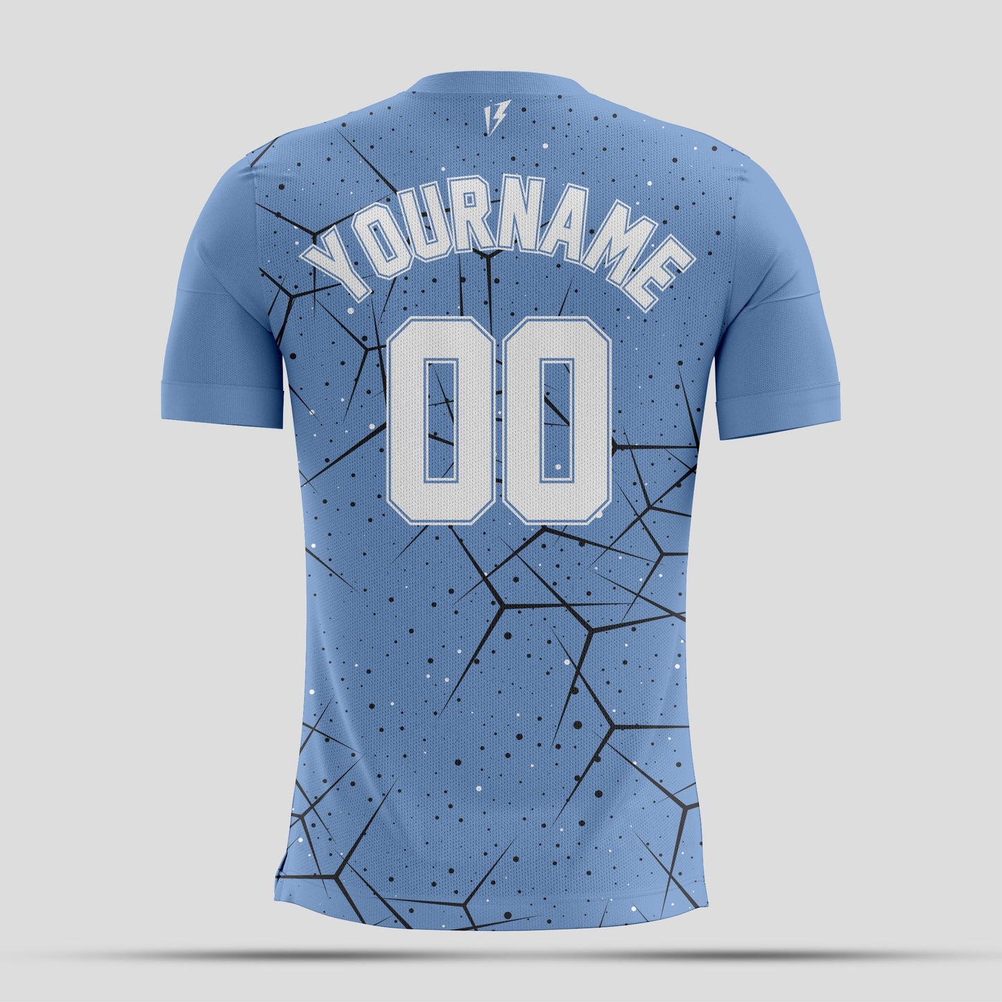 Light Blue and Black Texturre with white letters Dri-Fit Texture T-Shirt – Custom Sublimated Athletic