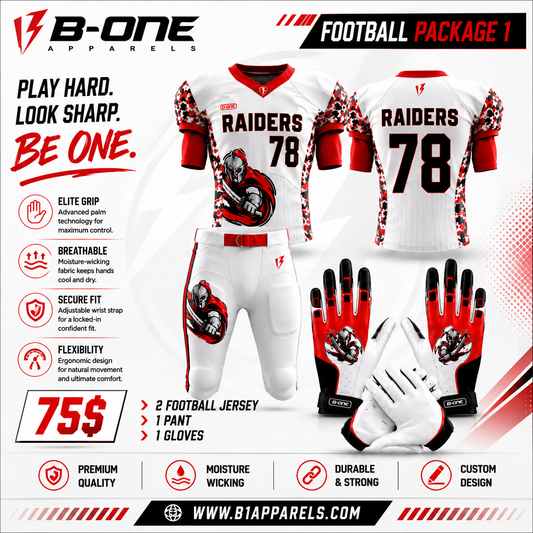 Custom Football Package 1 – Pro Starter Uniform & Gear Set | B1 APPARELS