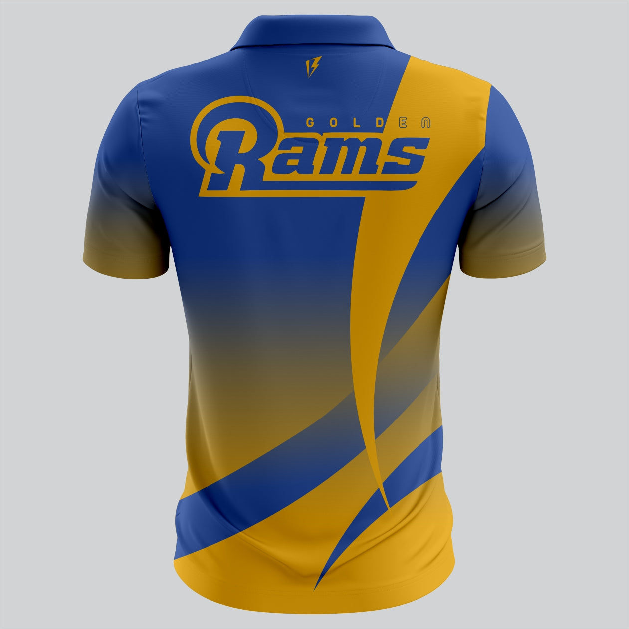 Rams Blue & Yellow Polo Shirt – Custom Teamwear | Made by SRJ Apparel