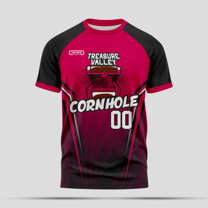 Treasure Valley Cornhole T-Shirt – Idaho Cornhole League Apparel for Players & Fans