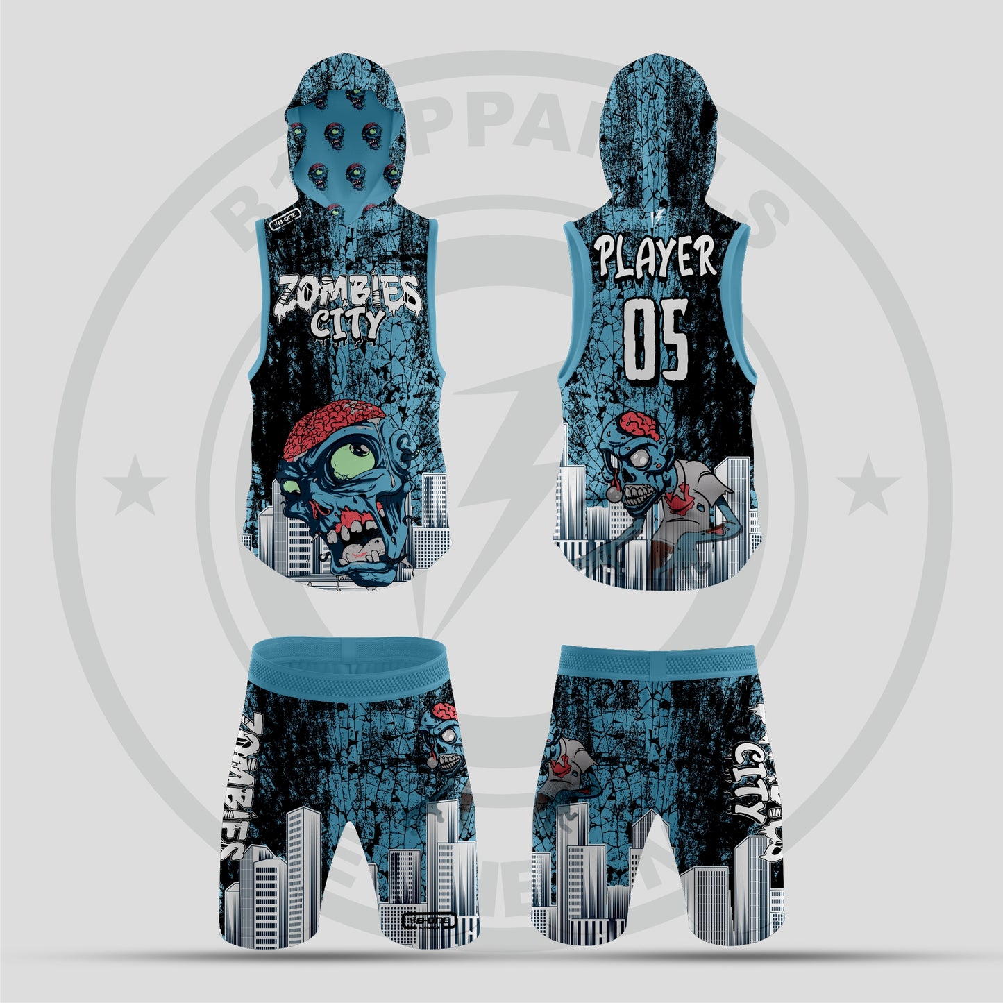 Zombies City  7v7 Flag Football Uniform – Custom Pro-Style Jersey for Elite Teams