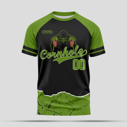 Black & Green Cornhole Shirt - Tournament Ready Cornhole Apparel for Men & Women