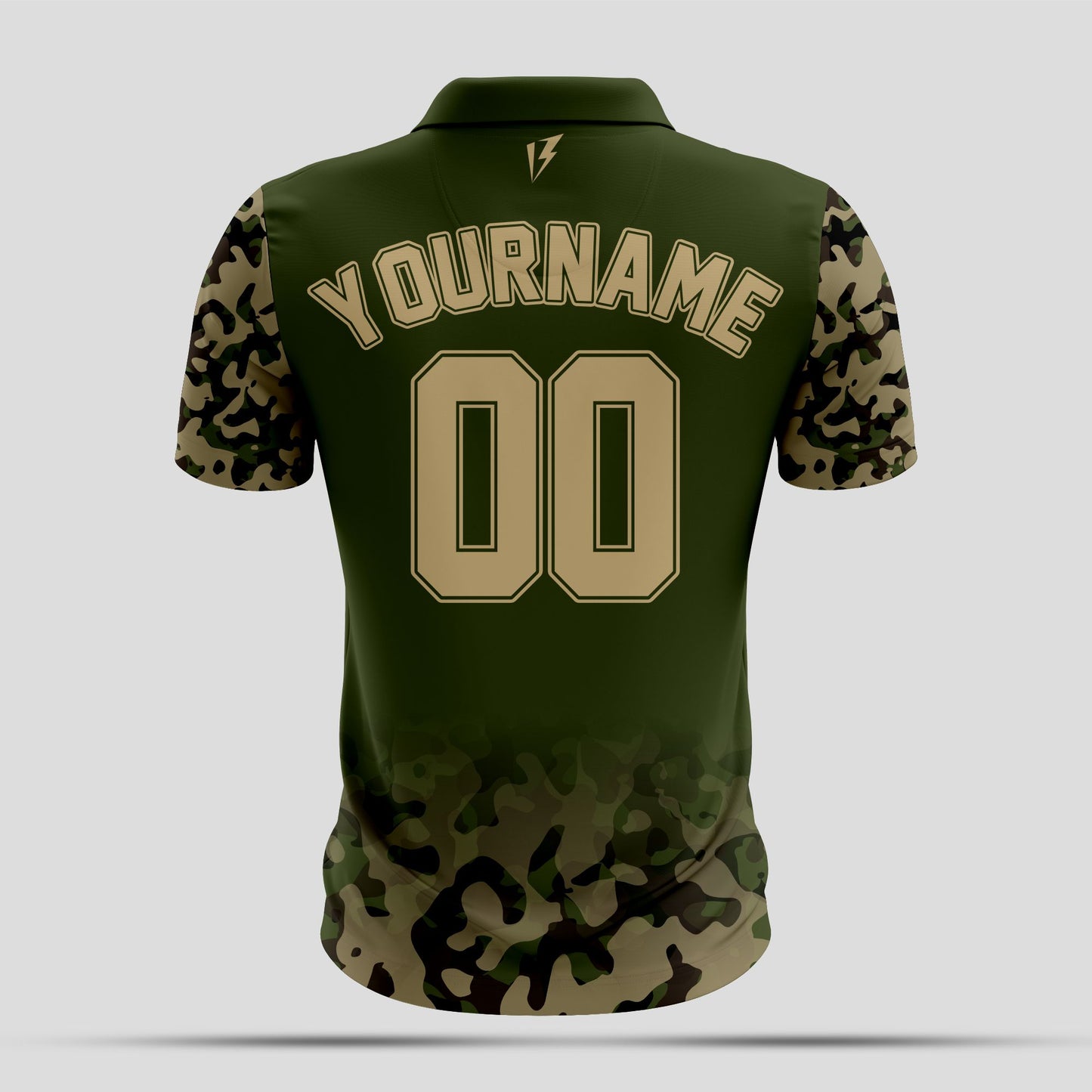 Green camo Dri-Fit Polo Shirt – Custom Sublimated Performance Polo for Sport & Casual Wear
