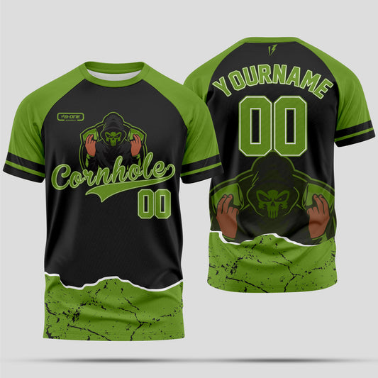 Black & Green Cornhole Shirt - Tournament Ready Cornhole Apparel for Men & Women
