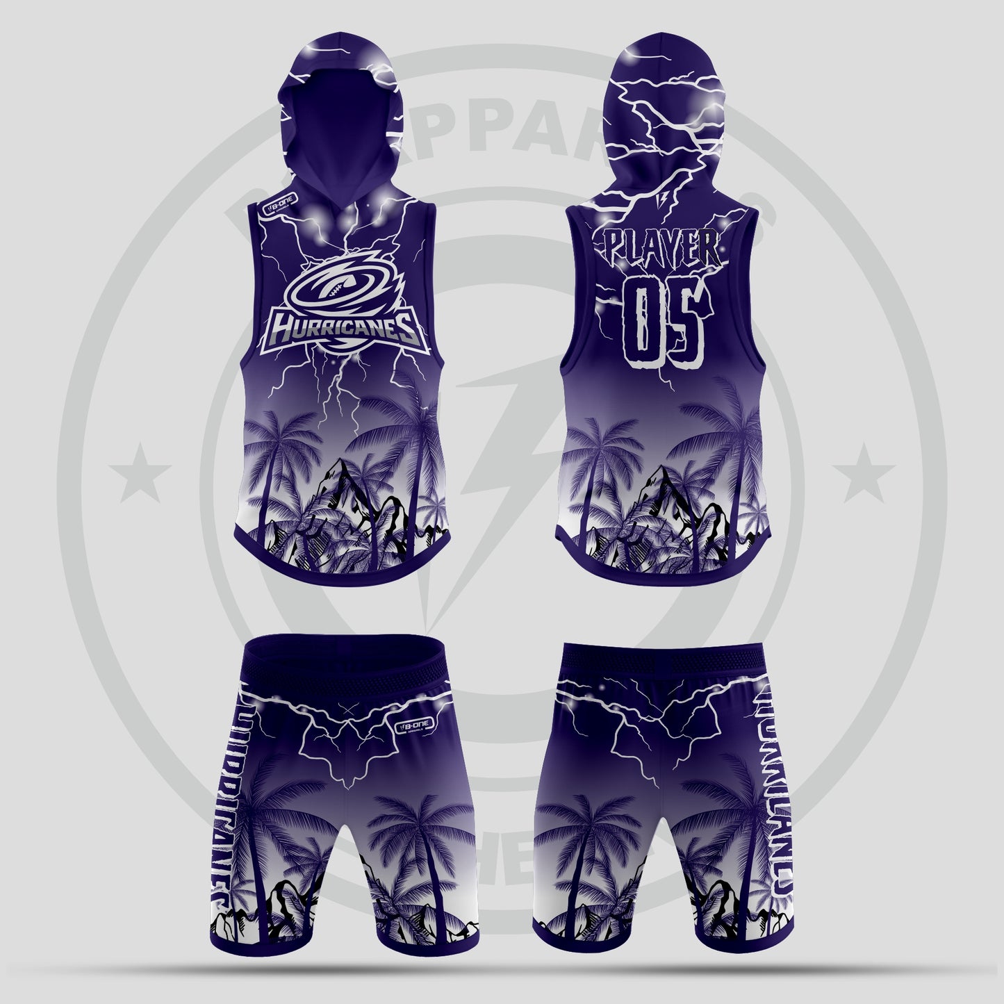 Hurricanes 7v7 Flag Football Uniform – Custom Pro-Style Jersey for Elite Teams