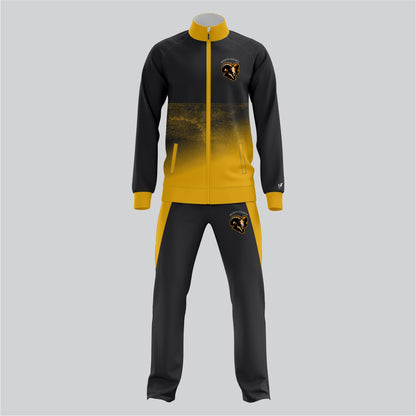 Rams Black & Yellow Sublimation Warm-Up Suit – Custom Full Print | SRJ Apparel & More