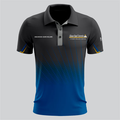 Black and Blue  Team Polo – Moisture-Wicking Fabric | SRJ Apparel