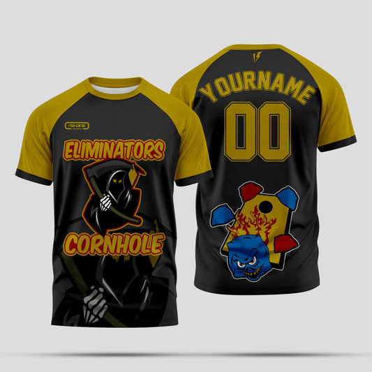 Eliminators Cornhole T-Shirt – Competitive Cornhole Team Shirt for Tournaments & Leagues