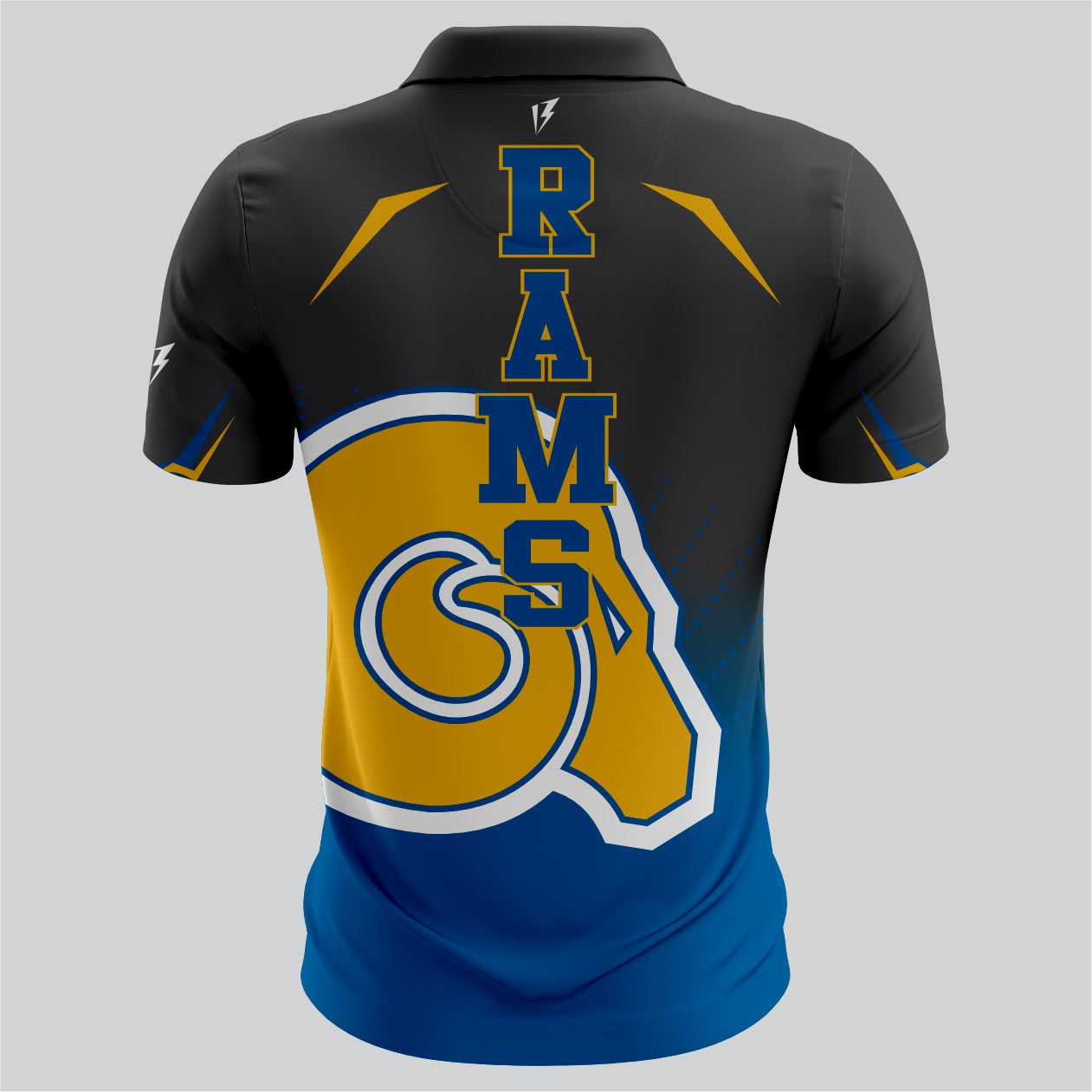 Black and Blue  Team Polo – Moisture-Wicking Fabric | SRJ Apparel