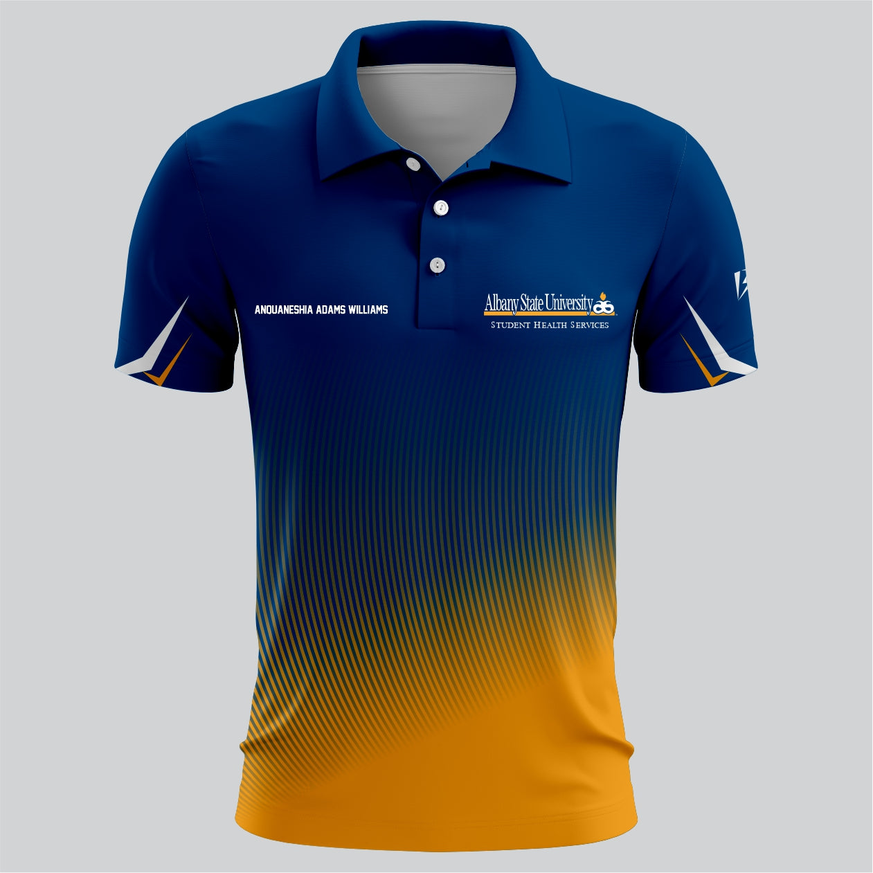 Bold Blue & Yellow Team Polo – Mesh Dri-Fit Sublimation by SRJ Apparel