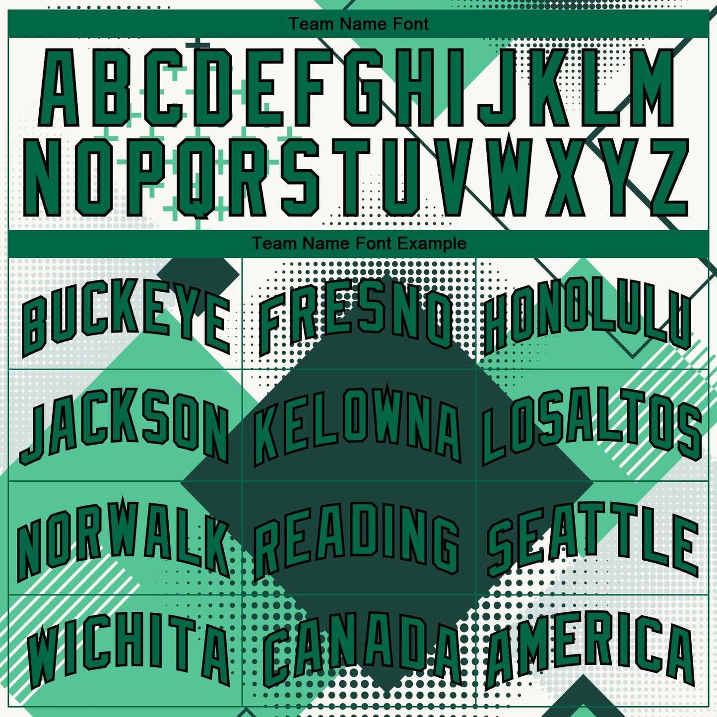 Custom White Kelly Green-Black 3D Pattern Design Geometric Shapes Authentic City Edition Basketball Jersey
