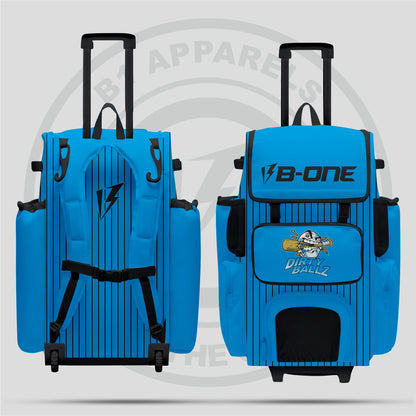 Custom Pro Rolling Bat Bag Sky Blue