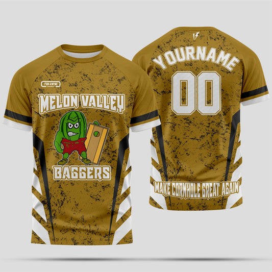 Melon Valley Baggers Cornhole T-Shirt – Show Your Team Spirit